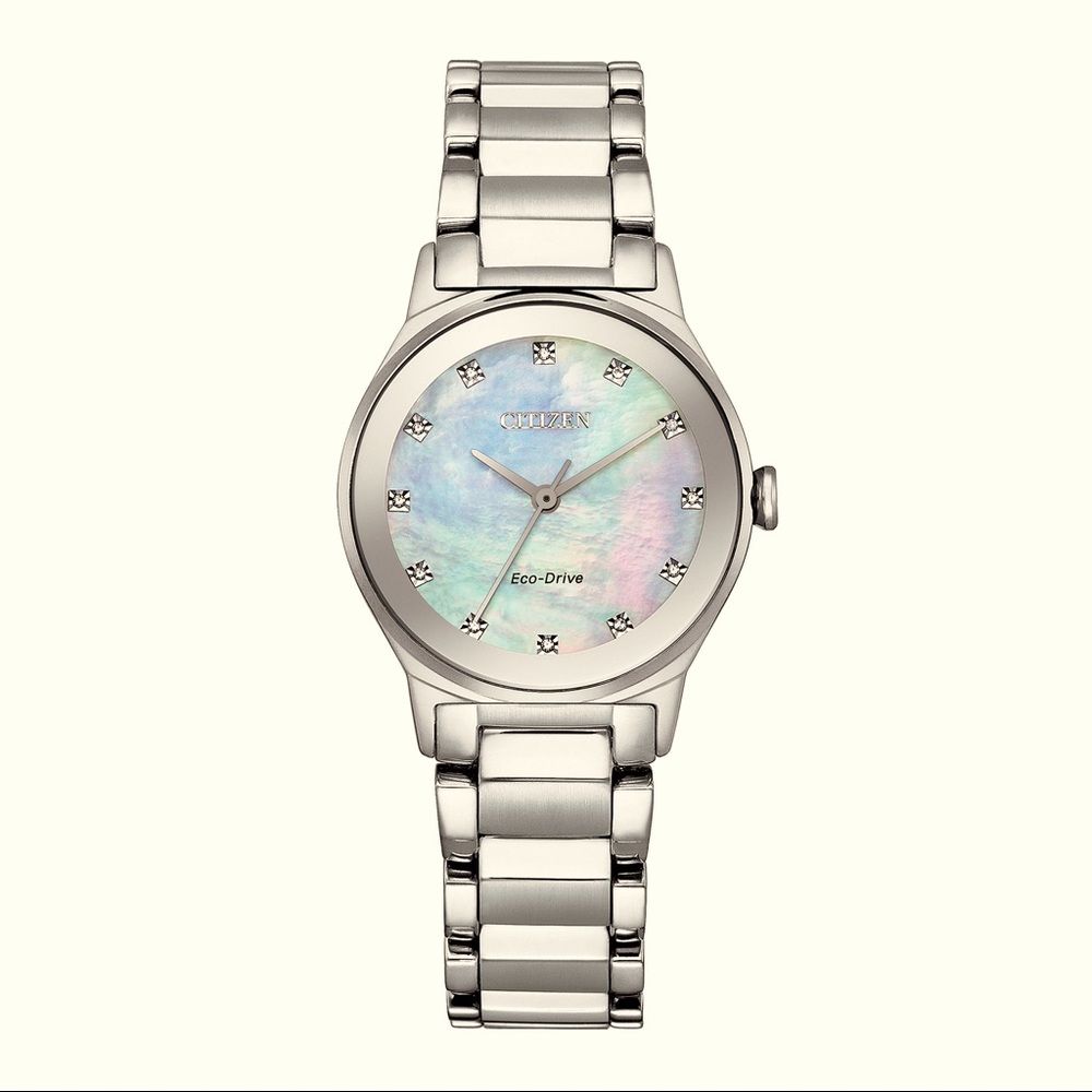 Citizen Eco-Drive Axiom Stainless Steel Ladies Quartz Watch EM0731-54D